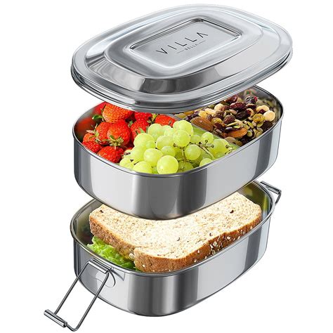 steel lunch box two layer|Amazon.com: 2.